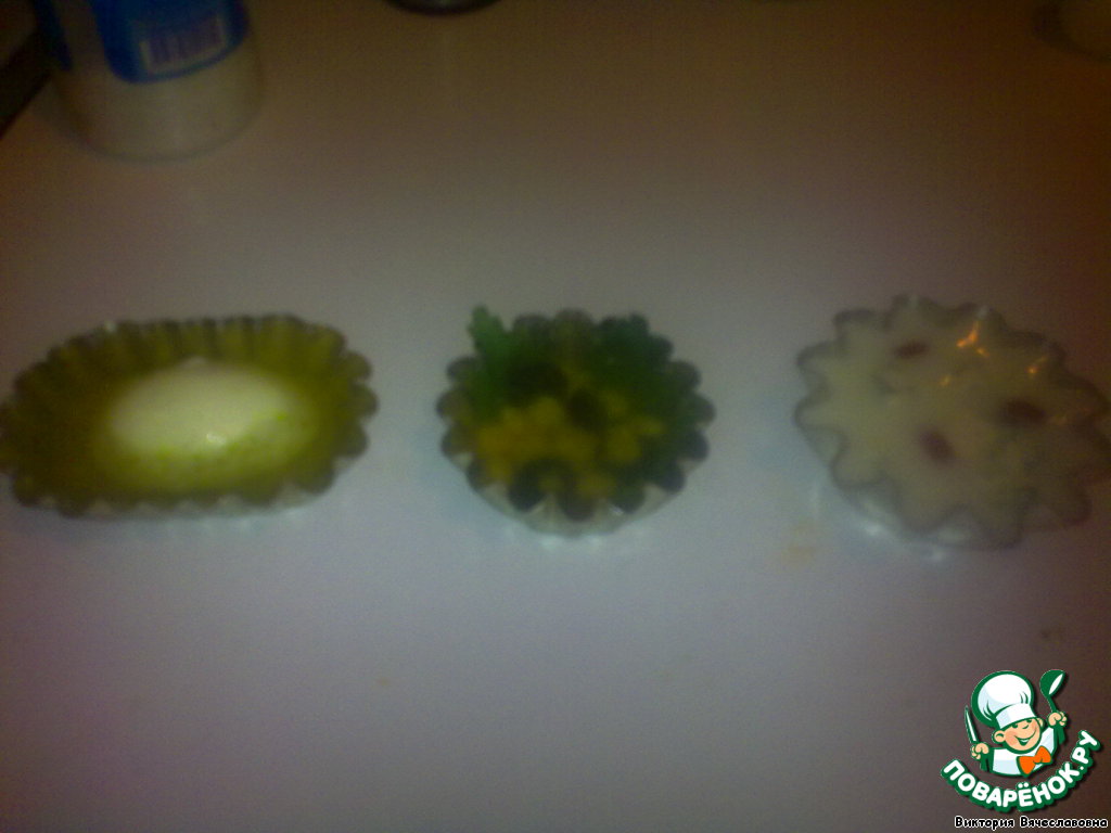 Заливное в формочках   