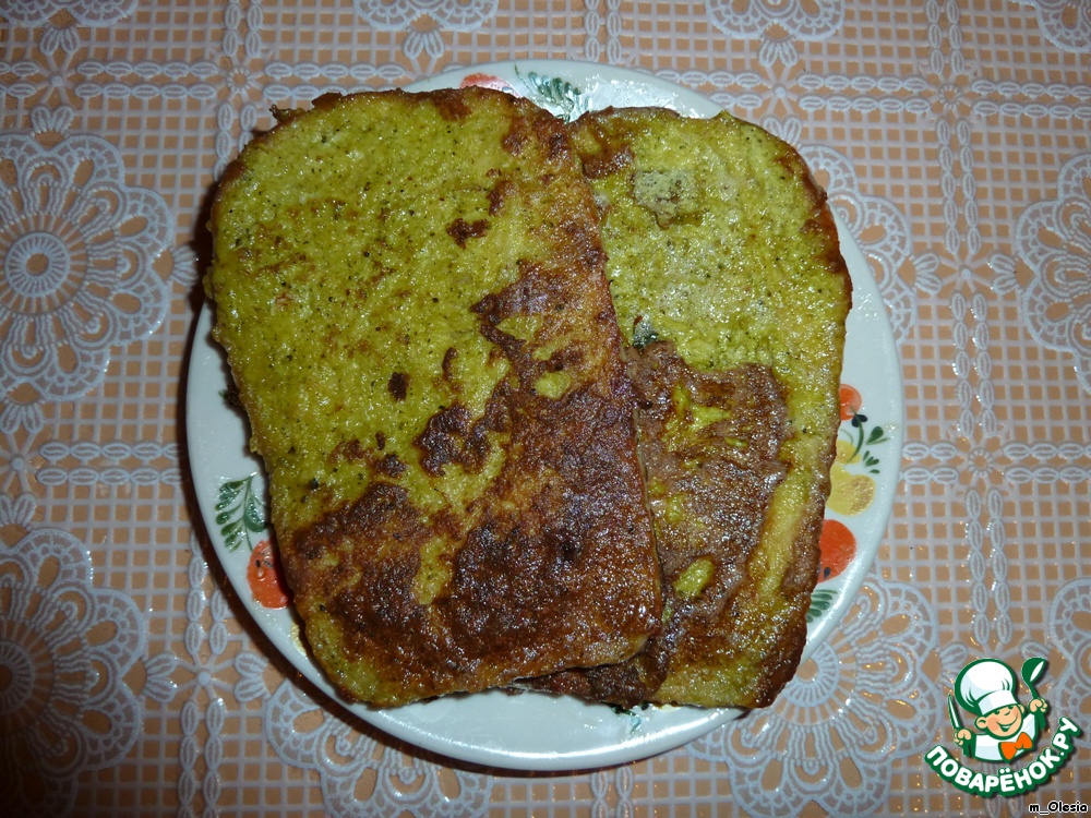 Гренки с брокколи