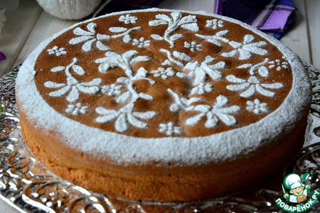 Sponge cake with poppy seeds