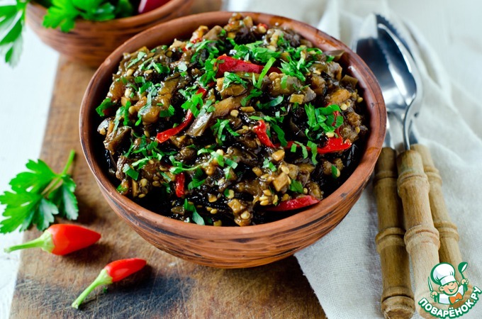 Закуска из баклажанов по-китайски