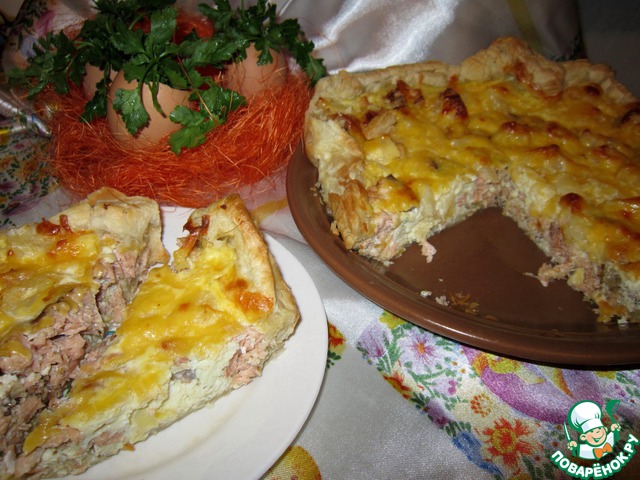 Fish pie puff pastry