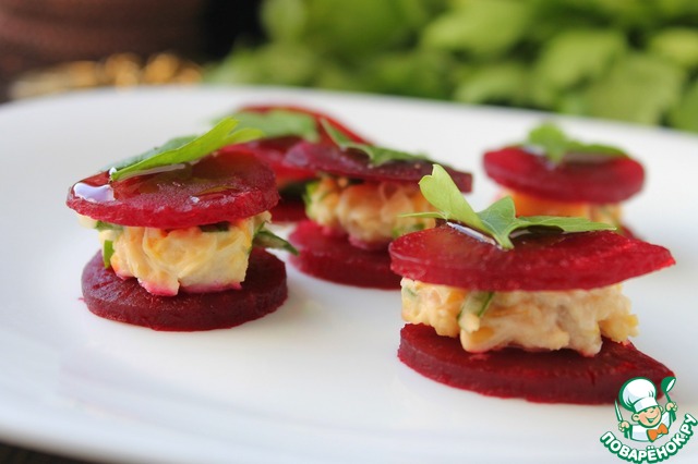 Закуска из свеклы и нута