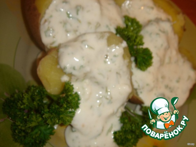 Potatoes with cream sauce