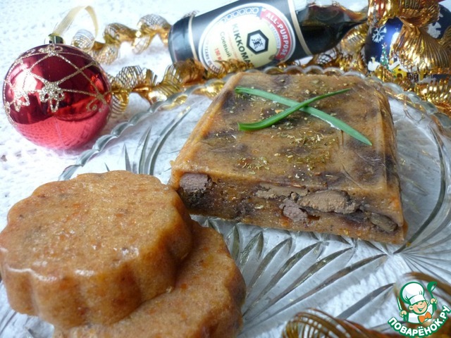 Утиная печень с хурмой