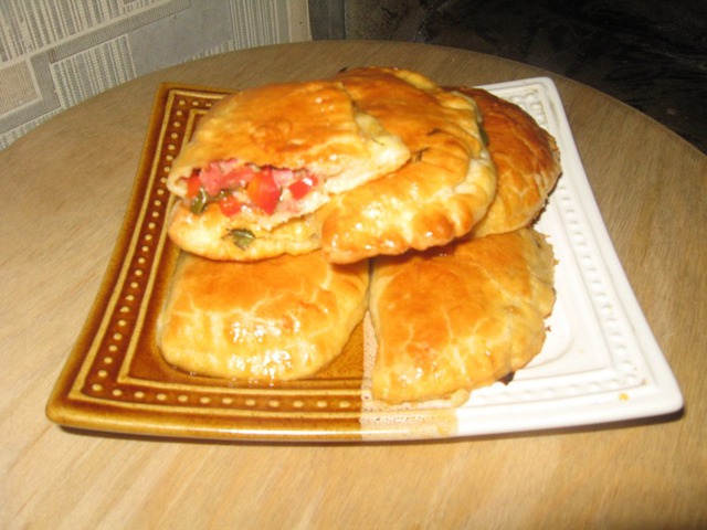 Pies of puff pastry