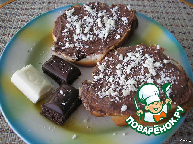 Бутерброды с жидким шоколадом