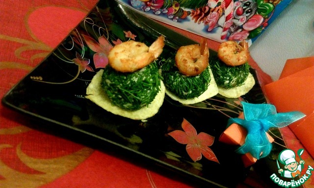 Сырные шарики с креветками