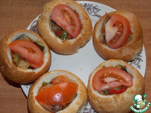 Булочки с овощами