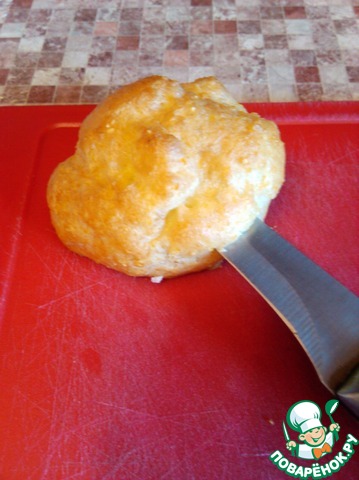 Кукурузные профитроли с фасолевым салатом