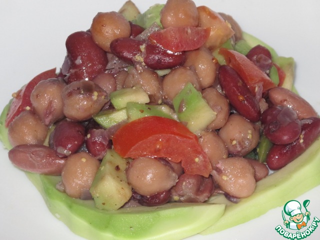 The red beans and chickpeas