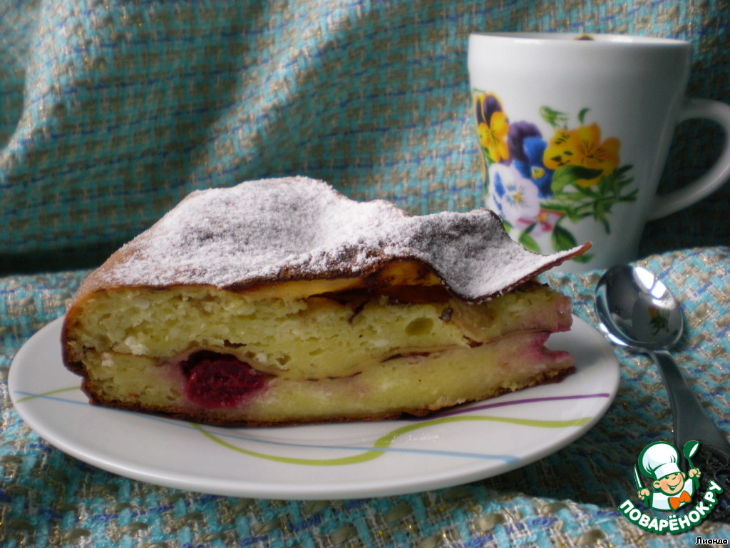 Pancake pie with manno-curd