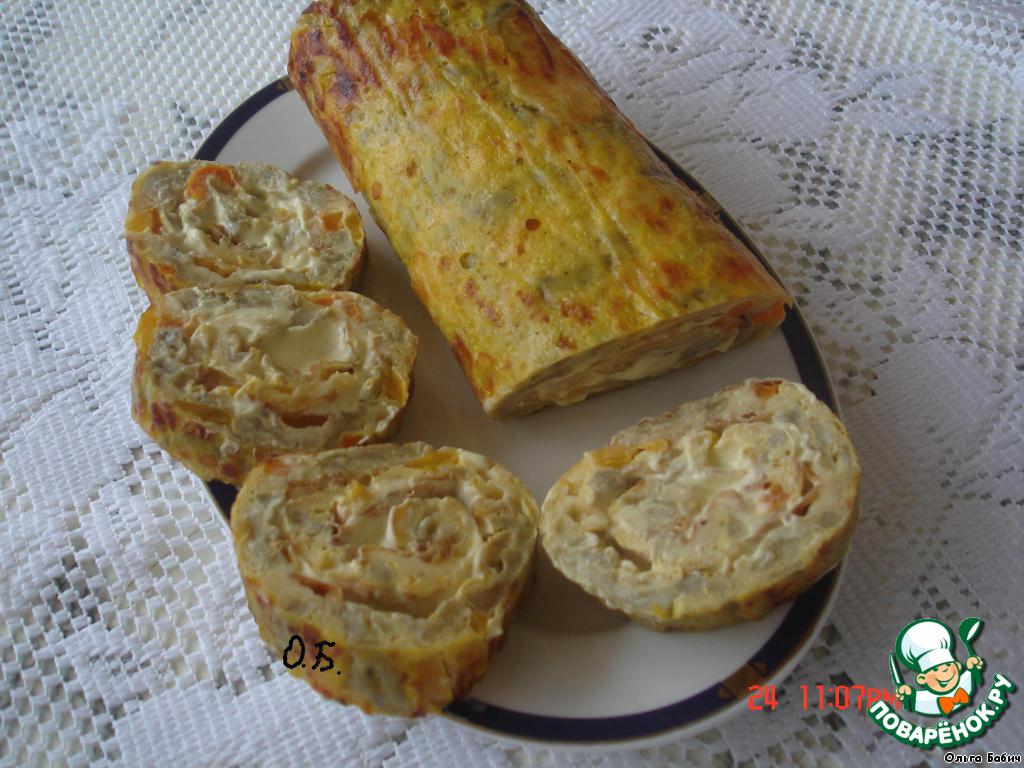 Roulade of eggplant