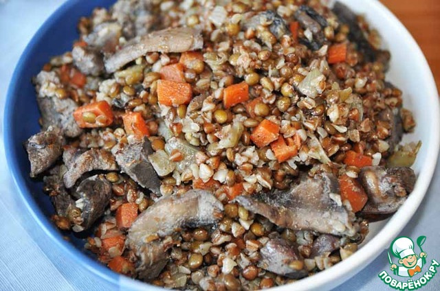 Lentils with buckwheat 