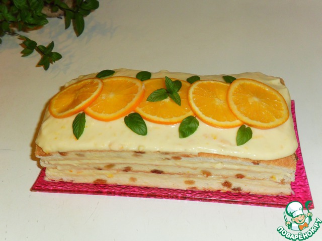 Tiramisu with orange cream