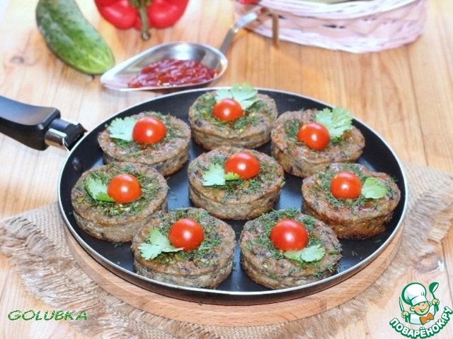 Острые овощные оладьи, приготовленные в духовке