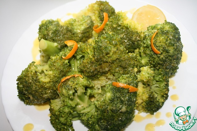 Брокколи с апельсиновым соусом