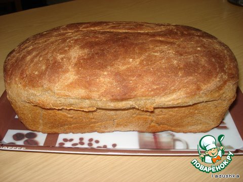 Potato bread from rye flour with caraway seeds