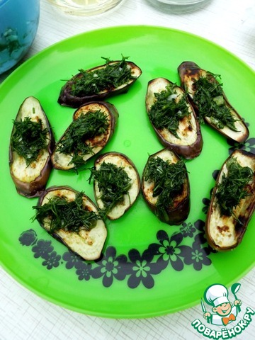 Баклажаны-гриль с укропным соусом