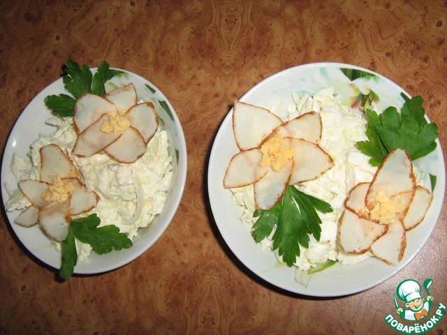 Salad with black radish 