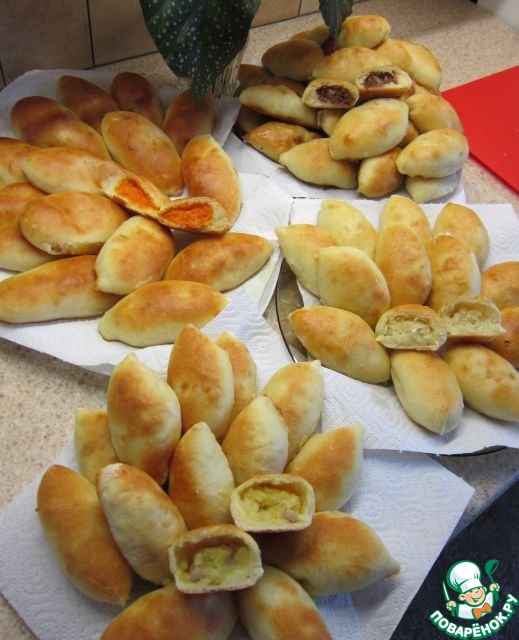 Пирожки с морковной начинкой