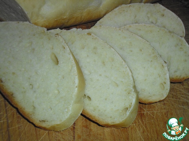 A loaf of sliced GOST on sourdough