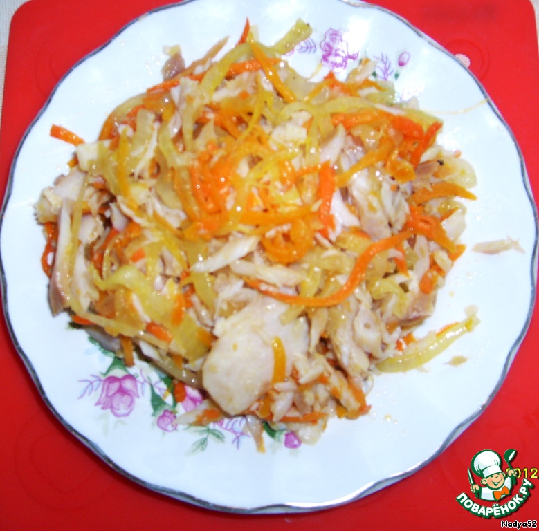 Холодная закуска из соленой щуки