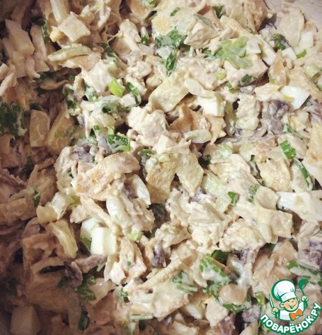 Вкусный и сытный белковый салат
