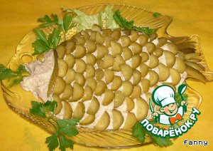 Паштет из картофеля и сельди