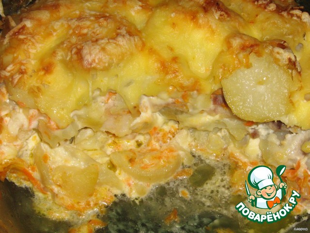 Casserole with fish