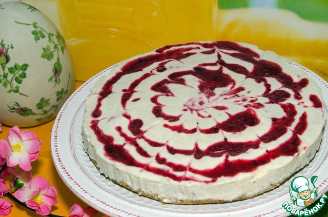 Cake Semifreddo with berries