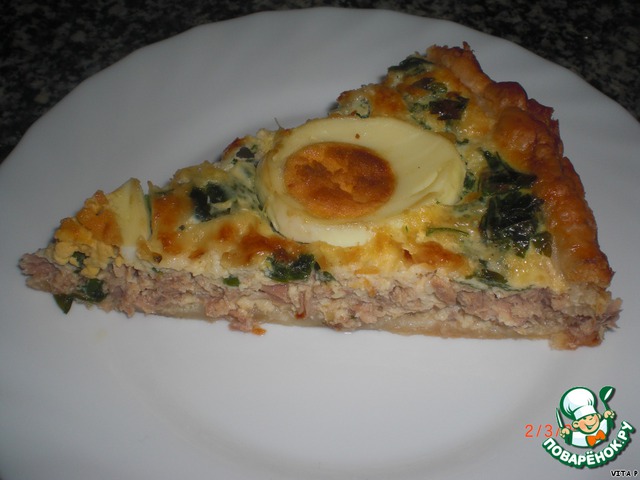 Quiche with tuna