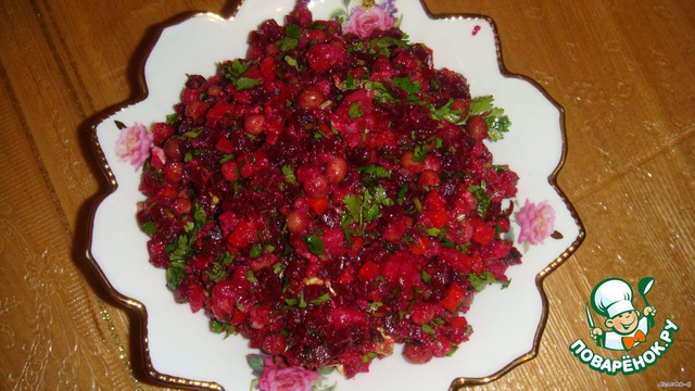 Vinaigrette with walnuts