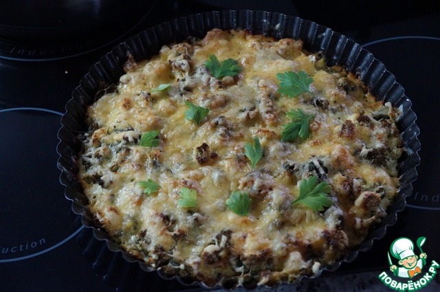 Запеканка из брокколи и цветной капусты