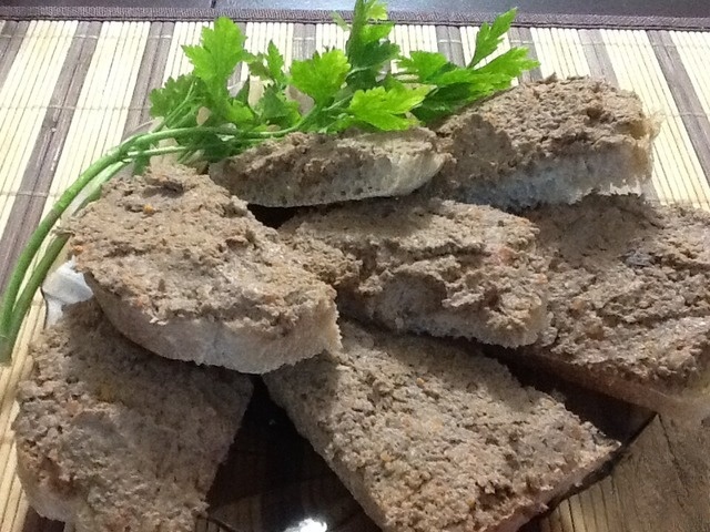 Pate of chicken liver and hearts