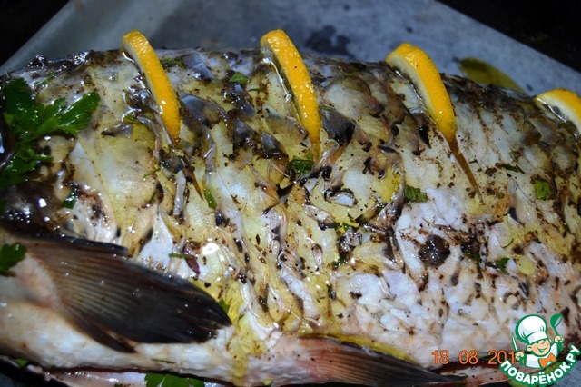 Карп с мятой