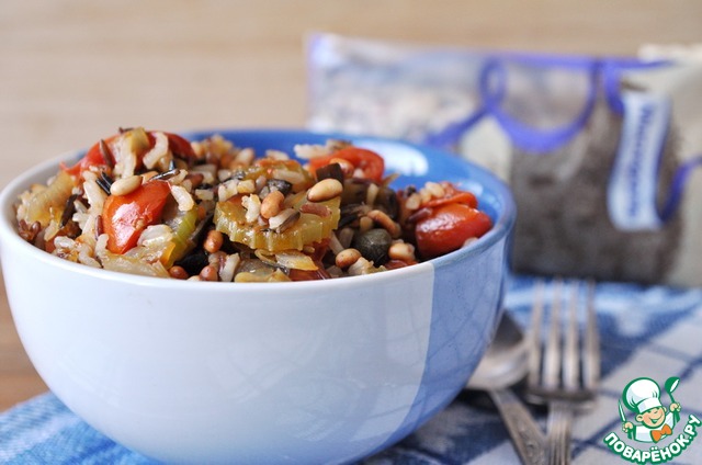 Mediterranean vegetable stew with rice