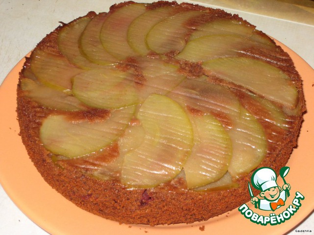 Chocolate fruit cake with coffee flavor
