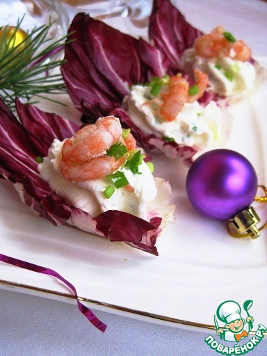 Закуски с салатным цикорием