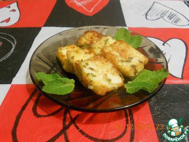 Сыр в мятном кляре