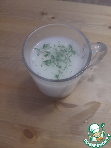 Салат из сузьмы, айрана и куртапа