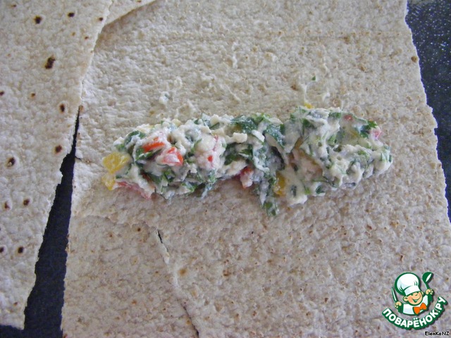 Рикотта с перцем и кинзой