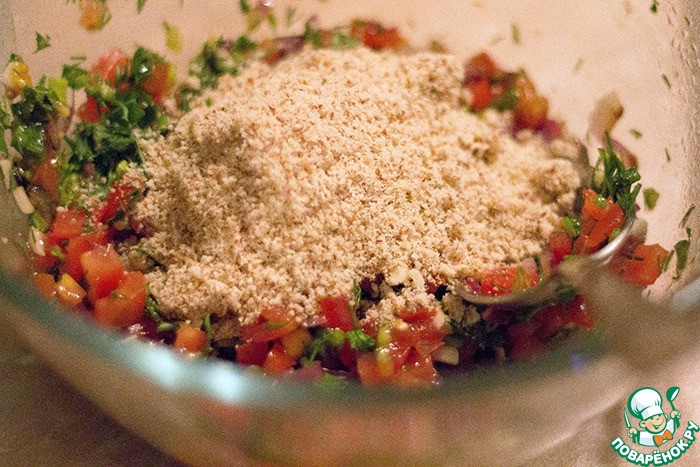 Салат из пшена с овощами