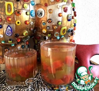 Томатно-лимонное желе с базиликом