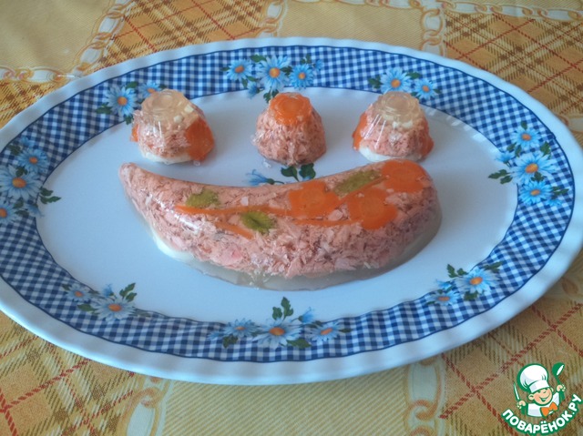 Заливное из кижуча