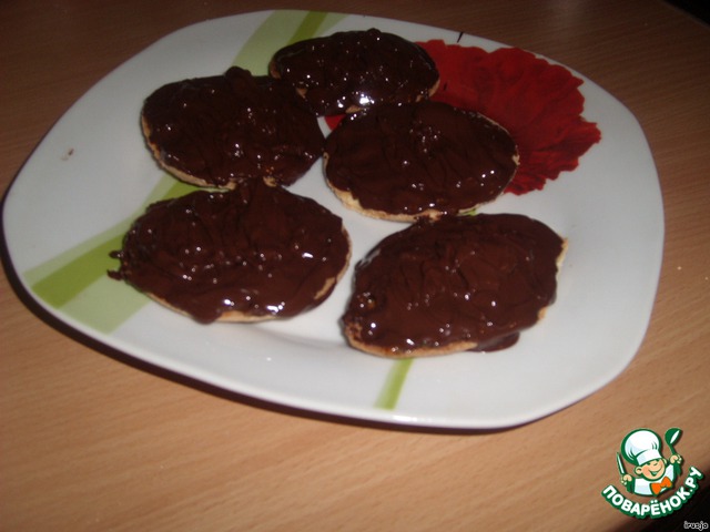 Biscuits with orange marmalade