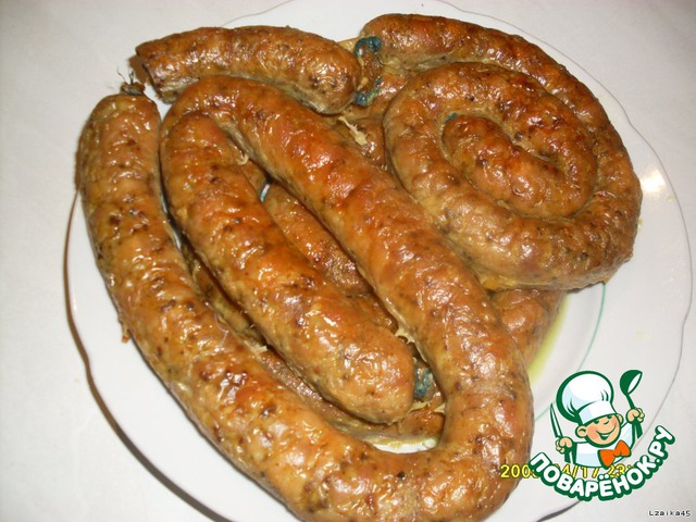 Homemade sausage (chicken)