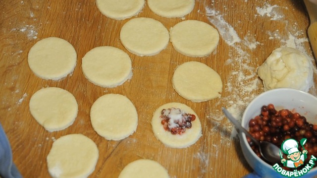 Cottage cheese biscuits with cranberries