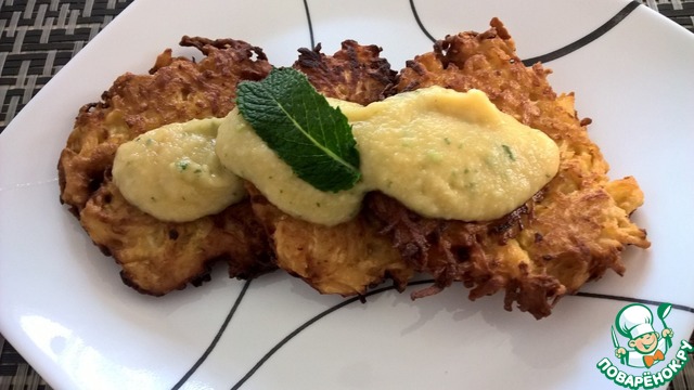 Оладьи из корня сельдерея с яблоками