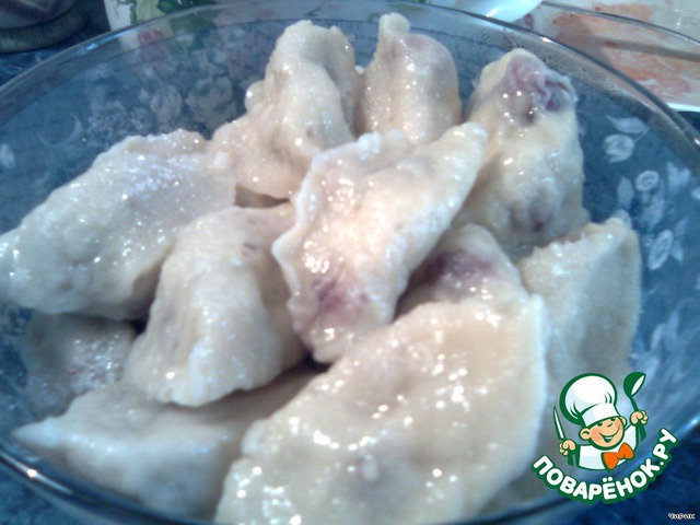 Dumplings with cherries