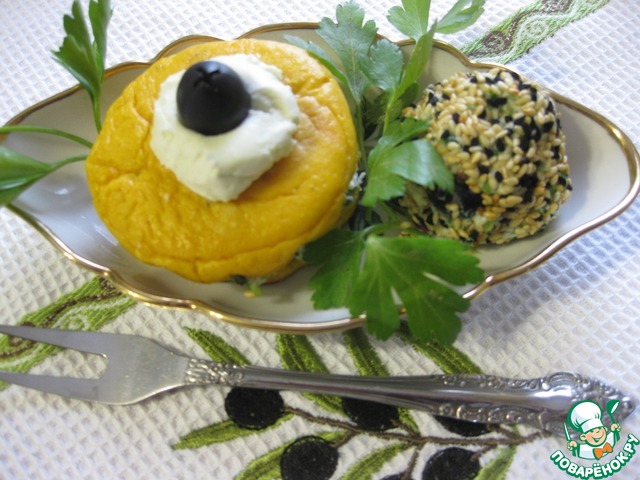 Закусочные куриные пирожные с нежным кремом